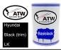 Preview: Hyundai, Black (trim), LK: 500ml Lackdose, von ATW Autoteile West.